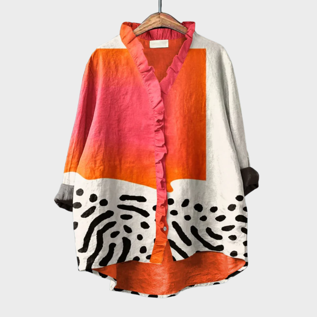 Liesel | Blouse met sierlijke ruches