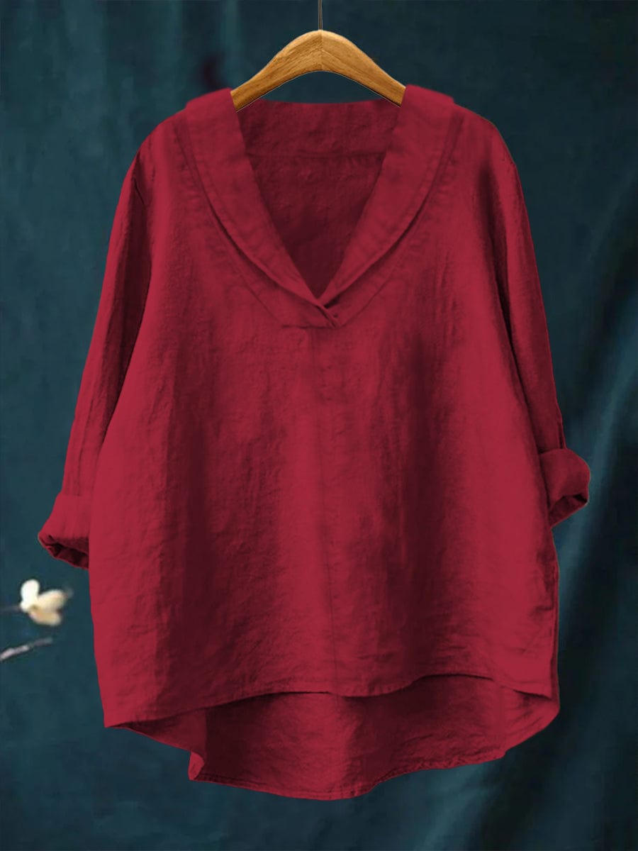 Agnes | Ontspannen blouse met V-hals