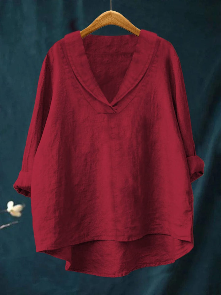 Agnes | Ontspannen blouse met V-hals