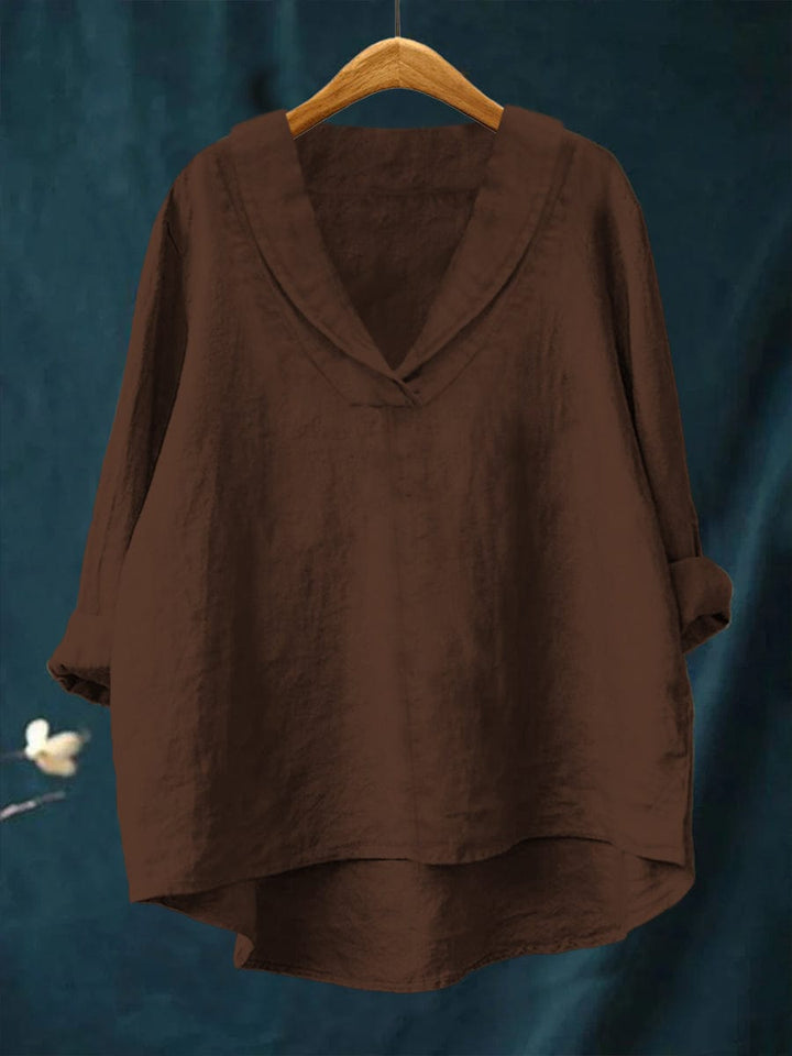 Agnes | Ontspannen blouse met V-hals