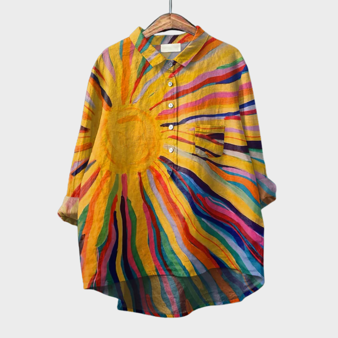 Greetje | Stijlvolle blouse met knoopsluiting aan de voorkant